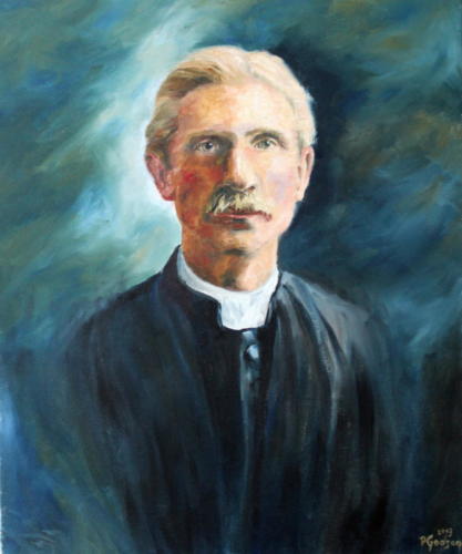 Reverend Francis Godson Barbados Öl 60x50cm