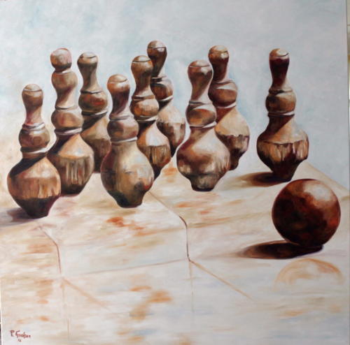Kegel Öl 100x100cm