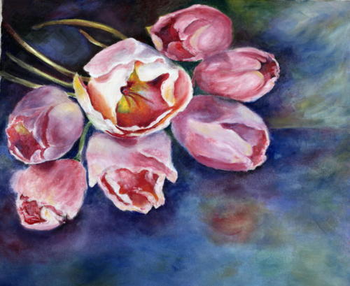 Tulpen,Öl50x60