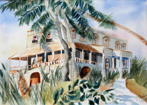 Barbados Aquarell 30x40cm