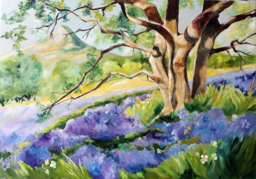 Bluebell Wood Öl 80x100cm