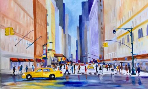 New York Öl 40x60 cm
