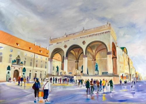 Odeonsplatz Öl 50x70cm
