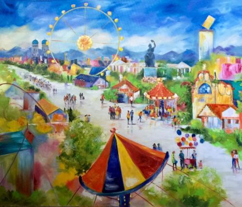 Oktoberfest Öl 90x120cm