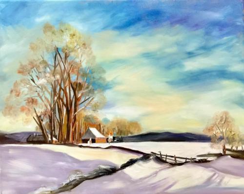 Winter im Norden Öl50x60cm