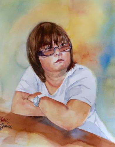 Gabby Aquarell 50x40cm