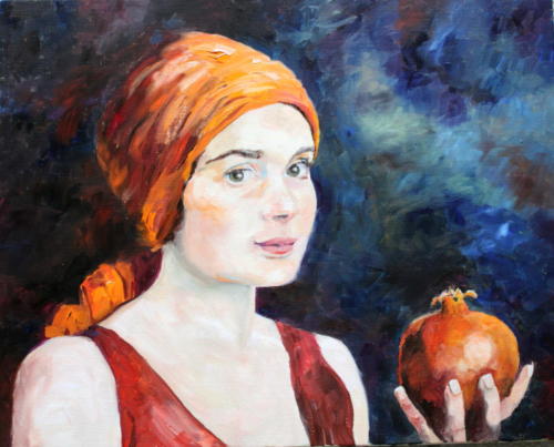 Granatapfel Öl 50x60cm