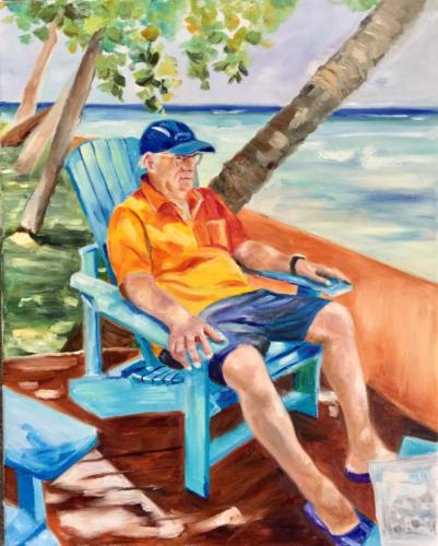 Maresol Beach Barbados Öl 50x40cm