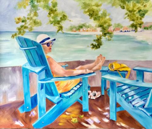 Maresolbeach Barbados Öl 50x60cm