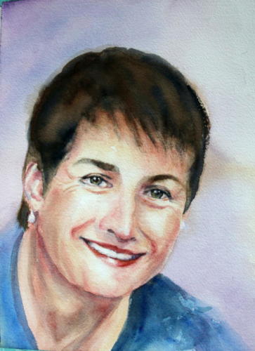 Maria Aquarell 40x30cm