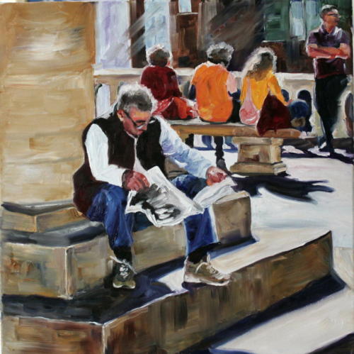 Pause Öl30x30cm