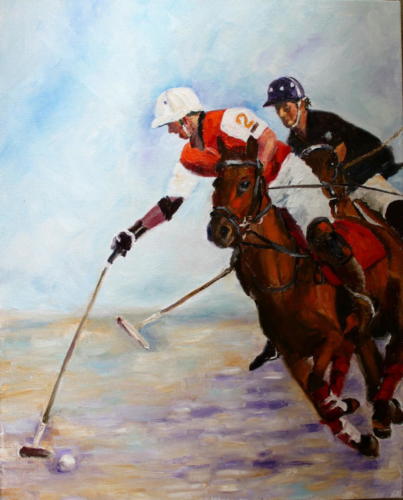 Polo Öl 40x30cm