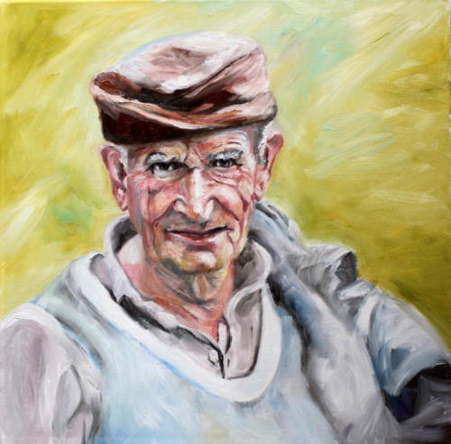 Schafhirte Öl 30x30cm