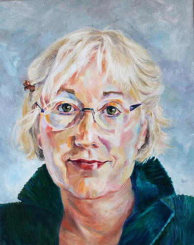 Selbstportrait Öl 50x40cm
