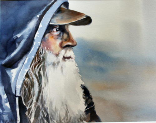 Typ Aquarell 50x40cm