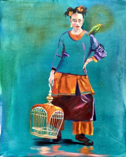 Vogelfrei Öl 50x40cm