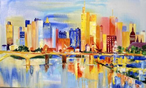 Frankfurt,Öl ,65x105cm