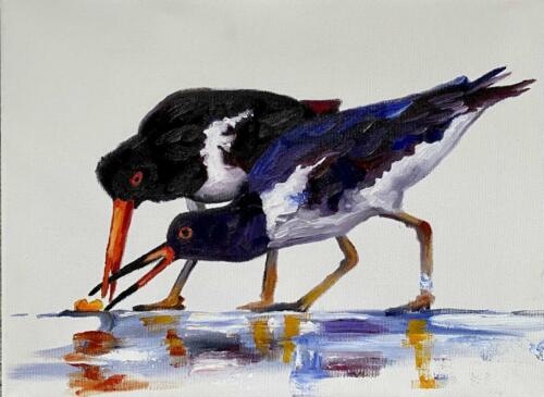 Strandläufer,Öl 30x40cm