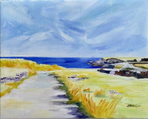 sommer in der Bretagne,Öl30x24 cm
